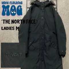 《US古着》ノースフェイス ダウンコートジャケット ハイベント ロング ロゴ刺繍