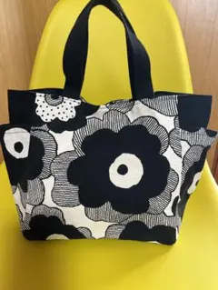 サイドポケット付きトート 北欧風