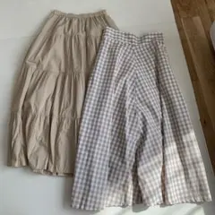 【 送料込 】GU ロングスカート　2点セット