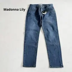 新品【マドンナリリー】デニムパンツ ジーンズ テーパード L ストレッチ ブルーのサムネイル