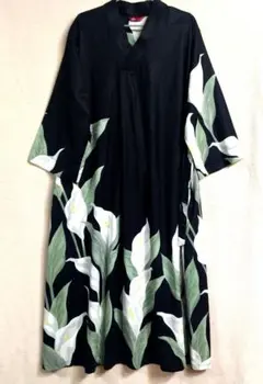 freeesize　NIPPON DNA 花柄ロングワンピース