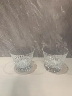 baccaratバカラ クリスタルガラス ロックグラス 2個セット【1個訳あり】