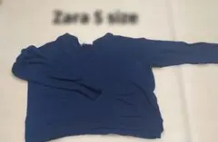 ZARA ネイビーセーラーカラー ニット ウール カシミヤ