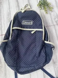 Coleman ドット柄 リュック ネイビーのサムネイル