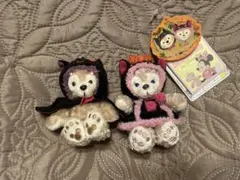 ディズニーハロウィン 2013 ダッフィー シェリーメイ 黒猫 ぬいぐるみバッジ