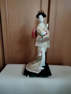 訳あり】博仙作 和装美人 日本人形 着物人形 置物 博多人形 陶器人形