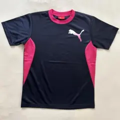 PUMA 半袖Tシャツ 紺/ピンク 160