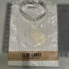 CLUB LAWRY ホワイトストライプ Mサイズ　半袖　えり廻り39