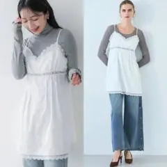 新品未開封　coca フラワー柄キャミソールチュニック レディース トップスのサムネイル