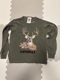 Left field レフトフィールド　ロンT カーキ系　M