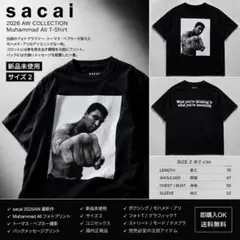 即完品】sacai モハメド アリ Tシャツ 黒 3 Ali T-Shirt - メルカリ
