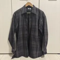 UNIQLO U フランネルオーバーサイズチェックシャツ