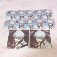 銀魂~吉原大炎上~ アニメイトフェア 缶バッジ 坂田銀時 34個 銀魂 吉原大炎上 アニメイトフェア 缶バッジ 特典イラストカード 坂田