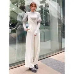 バックオープンキャミソールパンツ アイボリーのサムネイル