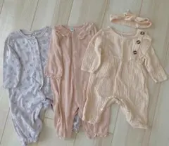 SHEIN ベビー ロンパース 3点セット　西松屋
