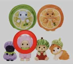 シルバニア　どきどきコレクション　フルーツパーティ２　みるくウサギの赤ちゃん