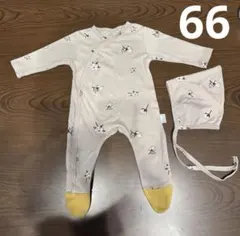 ロンパース 66 60 70コットン　ベビー服　男女兼用