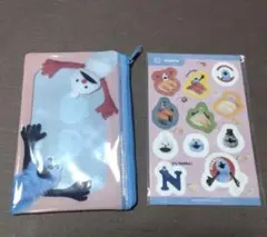 パペットスンスン　コラボ限定　スシロー　クリアポーチ&シール