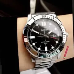 カシオ アナログ腕時計　海外逆輸入　新品　ビッグフェイス　希少　ステンレスモデル