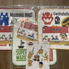 ユニバ　チャームセット　スーパーマリオ一番くじ　ハンカチ