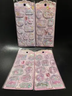 【安値宣言】ハローキティちゃんウォーターシール　サンリオ海外限定4枚セットラスト