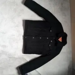 Levi's ブラック デニムジャケット ボア襟