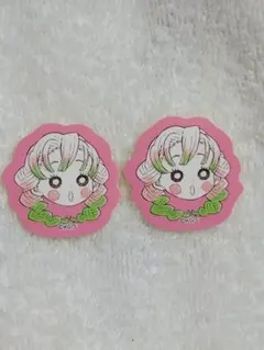 鬼滅の刃　フレークシール　鬼滅の刃原画展　甘露寺蜜璃　2枚セット