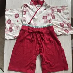 chil2 baby hakama style romper 95cm floral pattern