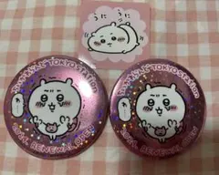 ちいかわ　缶バッジ ステッカー　TOKYO STATION　ノベルティ