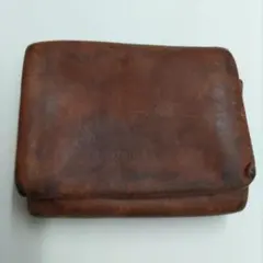 genten　三つ折り財布　革財布　中古品　コンパクトのサムネイル