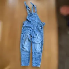ライトブルー デニムオーバーオール S