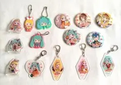初音ミク ダイナー柄 アクリルキーホルダー 他セット