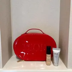 Christian Dior ディオール ノベルティ ポーチ エナメル レッド