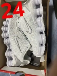 Nike Women's Shox TLWhite and Max Orange