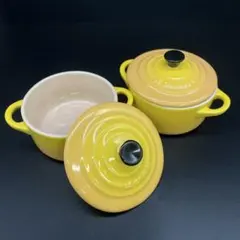 LE CREUSET イエロー ミニココット 2個セットのサムネイル