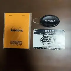 【RHODIA】メモ帳　【NIXON】フローターケース　【55DSL】ステッカー