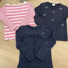 まとめ売り　長袖カットソー 3点セット　120サイズ