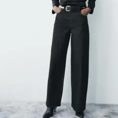 【オンライン完売】 ZARA ザラ バギーチノミッドライズ