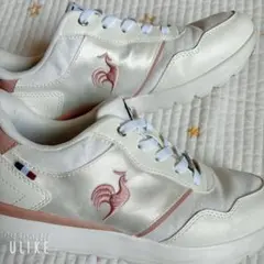 le coq sportif スニーカー ホワイト ピンク　ラセーヌ スリッポンのサムネイル