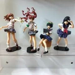 海洋堂　カプセルQフロイライン　とある科学の超電磁砲　フィギュア　4点　美琴