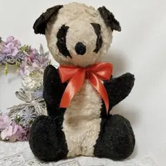 アンティークパンダのぬいぐるみ　ビンテージ　PANDA パンダベアのサムネイル