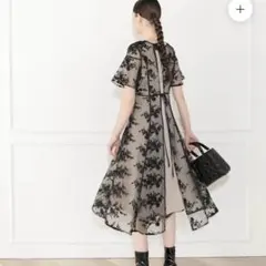 花柄バックリボンワンピースセットアップワンピースドレス