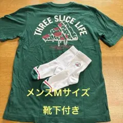 adidas ラウンジ ピザグラフィック 半袖Tシャツ グリーン　美品　メンズMのサムネイル