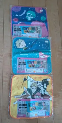 一番くじ　SPY×FAMILY タオル 3枚セット
