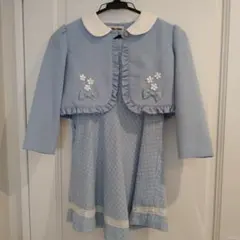 フォーマルワンピース　水色　120cm　卒園式　入学式　七五三