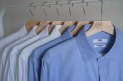 【6枚セット】ユニクロ　スーパーノンアイロンシャツ/レギュラー襟