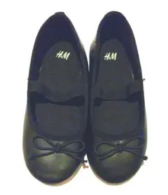 H&M　黒　バレエシューズ