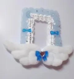 トレカケース　ホイップデコ　ハンドメイド　y2k　天使の羽　推し活　シリコン