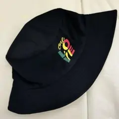 バケットハット　帽子　リバーシブル　英語　ロゴ　無地　黒　オシャレ　激安