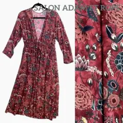 《ADAM ET ROPE 》花柄ガウンロングワンピース